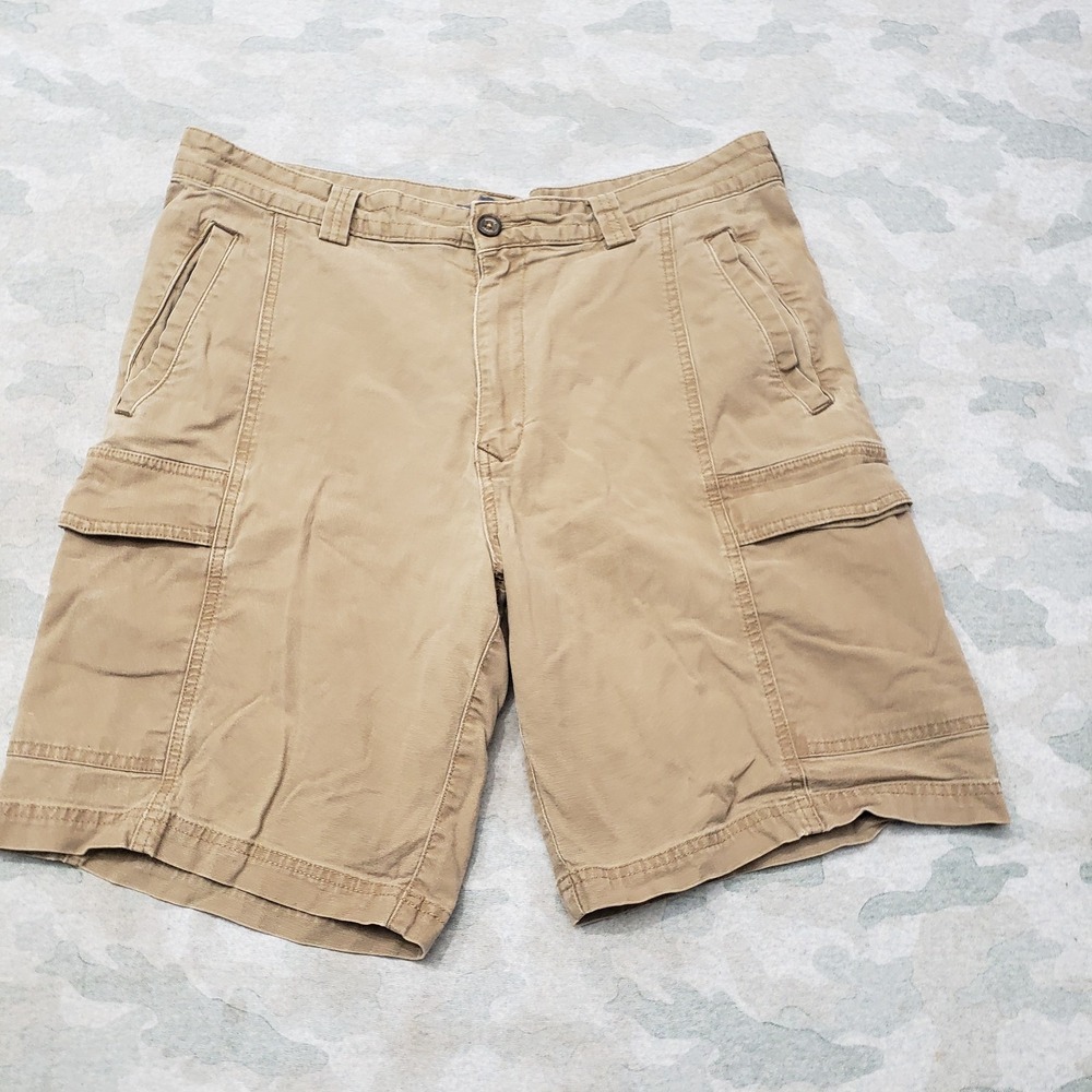 Tommy Bahama Shorts Mens 34 Brown Cargo Pockets Casual Golf Outdoors Stretch
